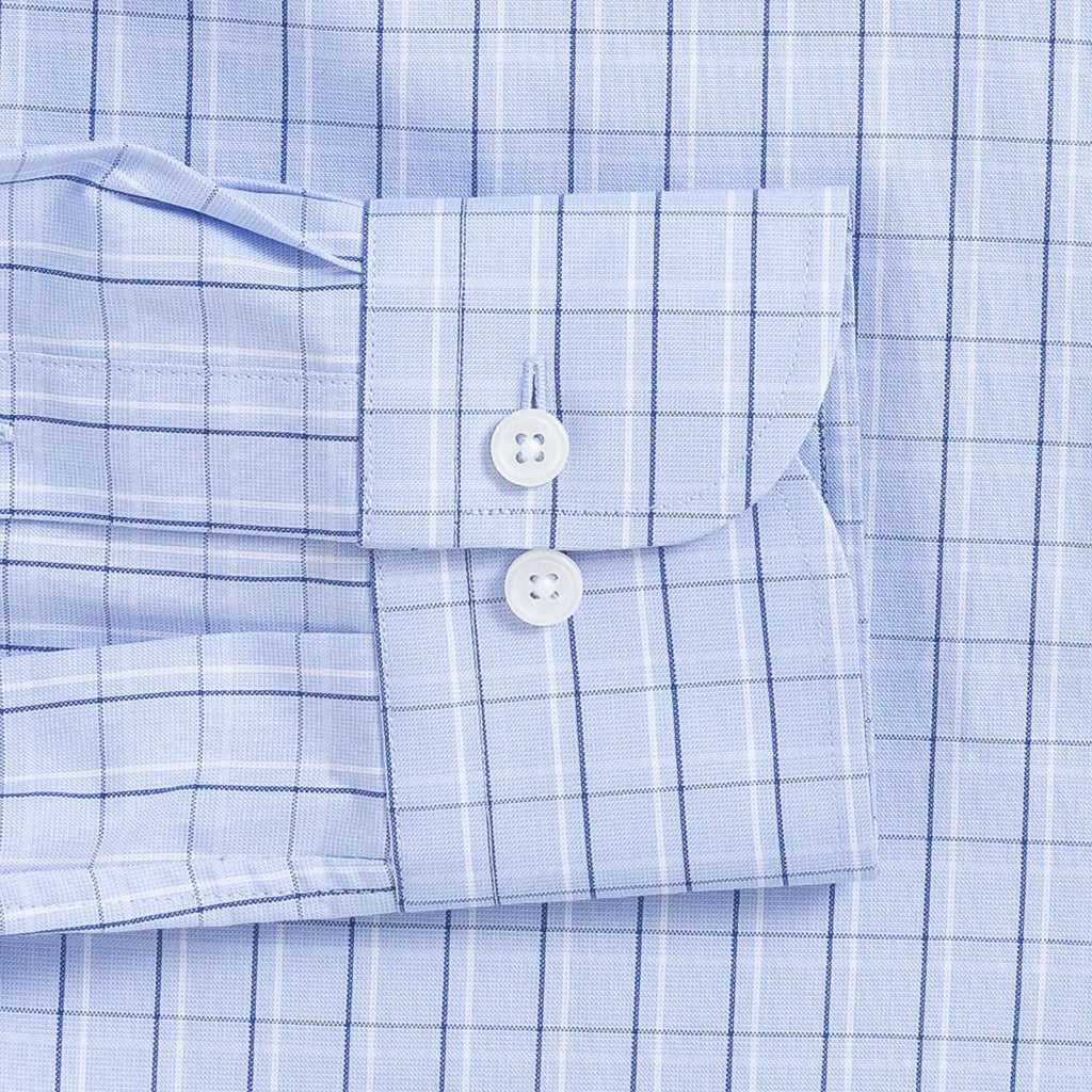 The Blue Bayard Check Dress Shirt Dress Shirt- Ledbury