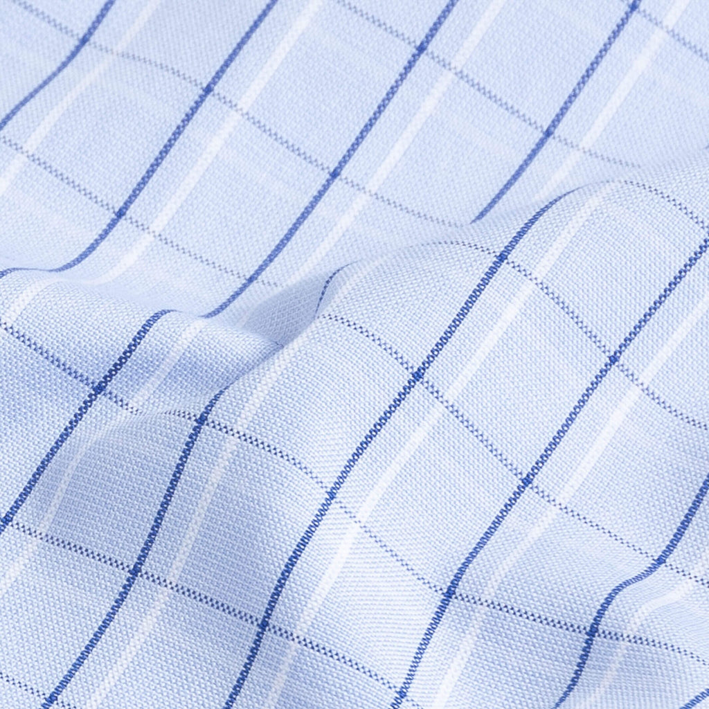 The Blue Bayard Check Dress Shirt Dress Shirt- Ledbury