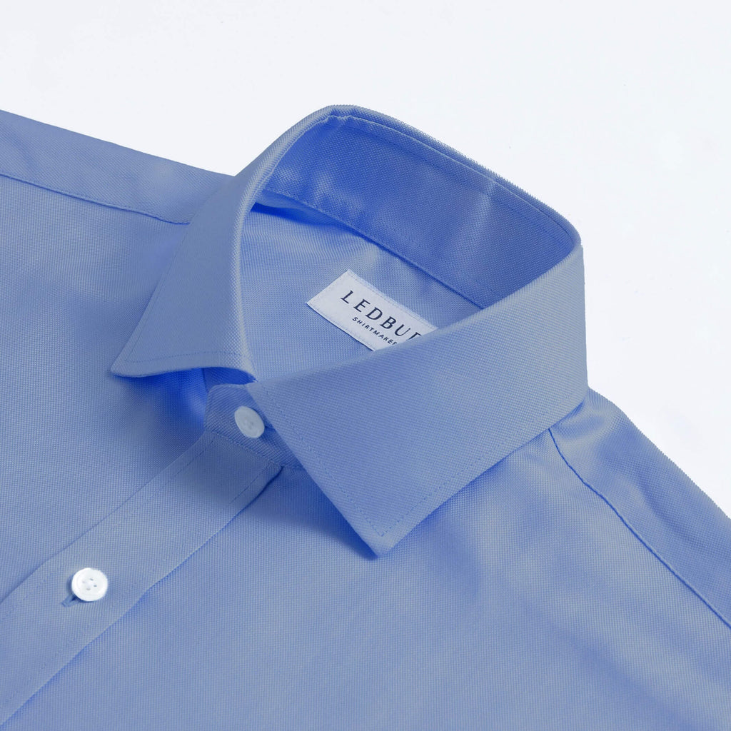 The Blue Brenford Royal Oxford Custom Shirt Custom Dress Shirt- Ledbury