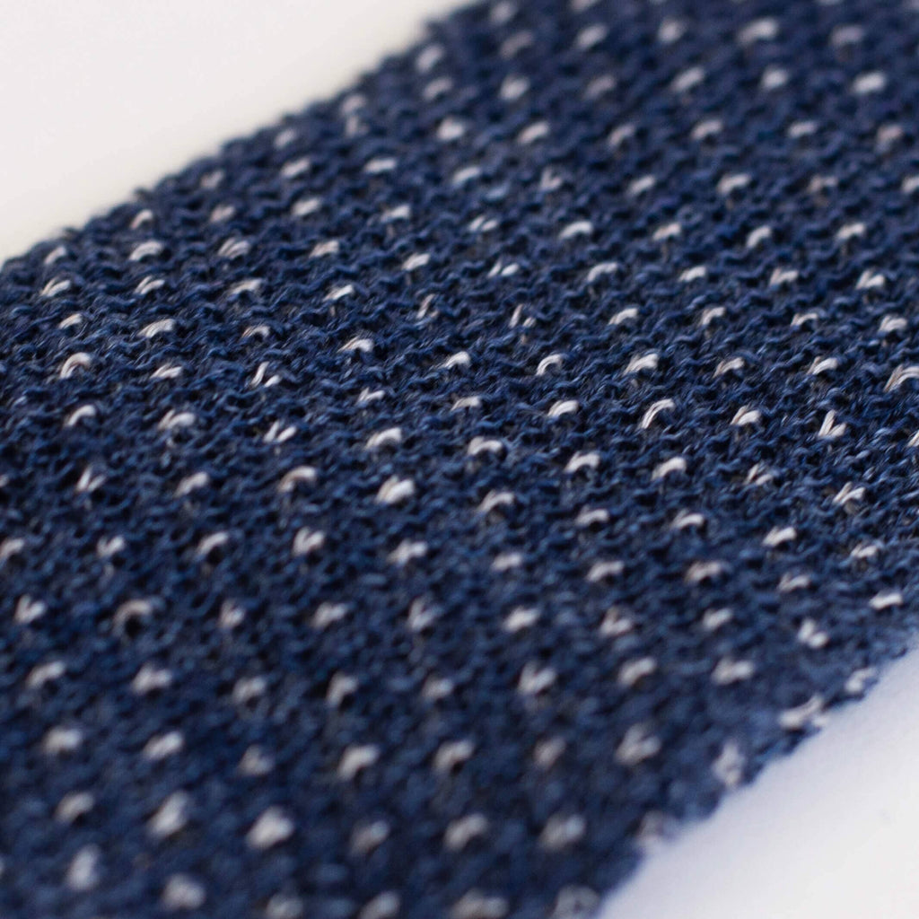 The Blue Heather Windale Knit Tie Tie- Ledbury