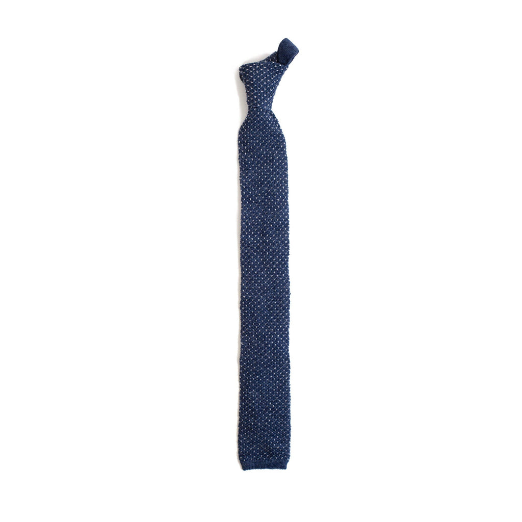 The Blue Heather Windale Knit Tie Tie- Ledbury