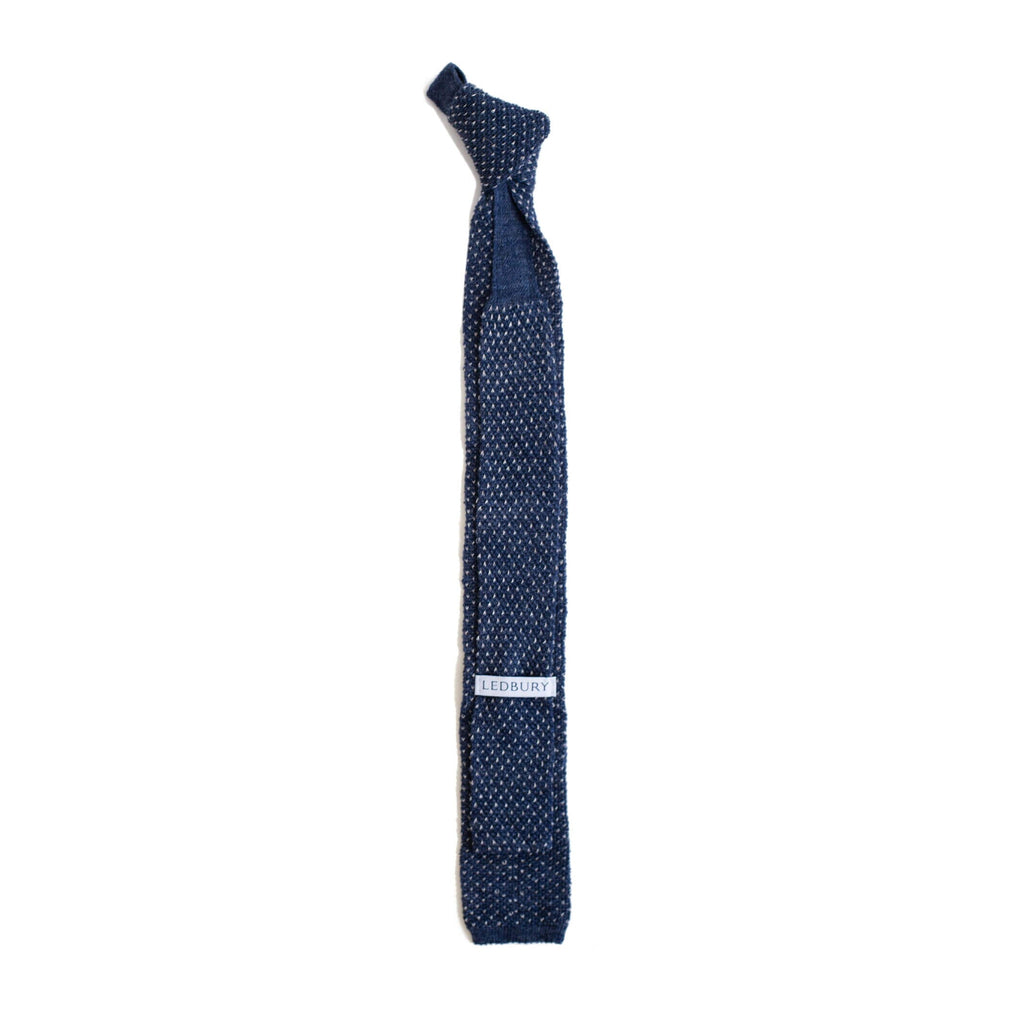 The Blue Heather Windale Knit Tie Tie- Ledbury