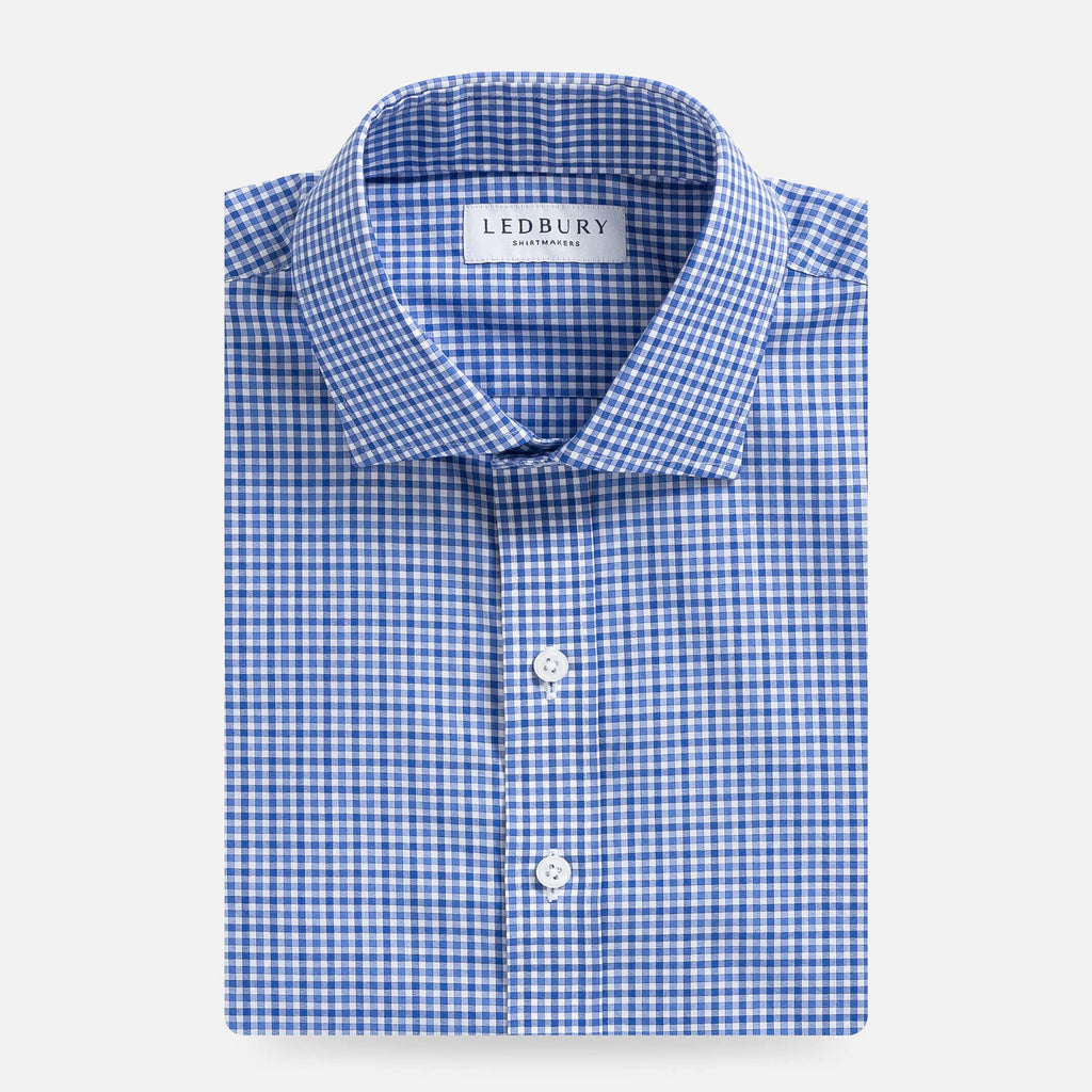 The Blue Thomas Mason Ghent Gingham Custom Shirt Custom Dress Shirt- Ledbury