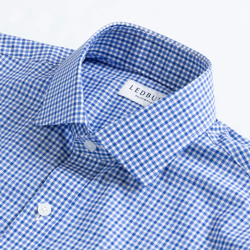 The Blue Thomas Mason Ghent Gingham Custom Shirt Custom Dress Shirt- Ledbury