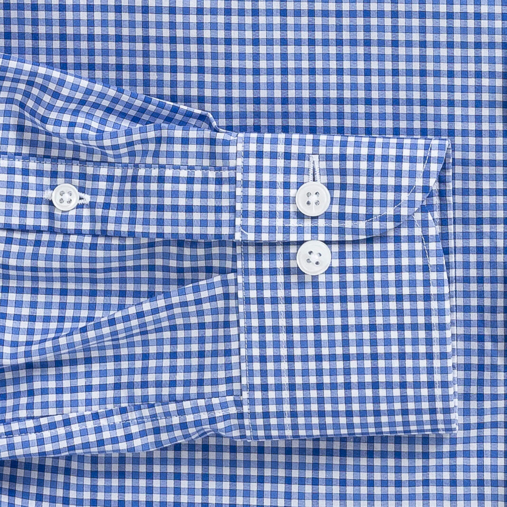 The Blue Thomas Mason Ghent Gingham Custom Shirt Custom Dress Shirt- Ledbury