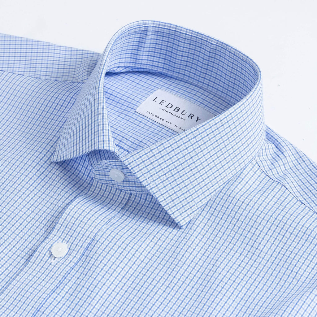 The Blue Wright Oxford Check Dress Shirt Dress Shirt- Ledbury