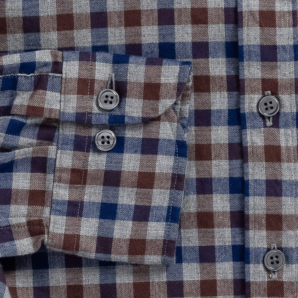 The Brown Stauton Brushed Twill Custom Shirt Custom Casual Shirt- Ledbury