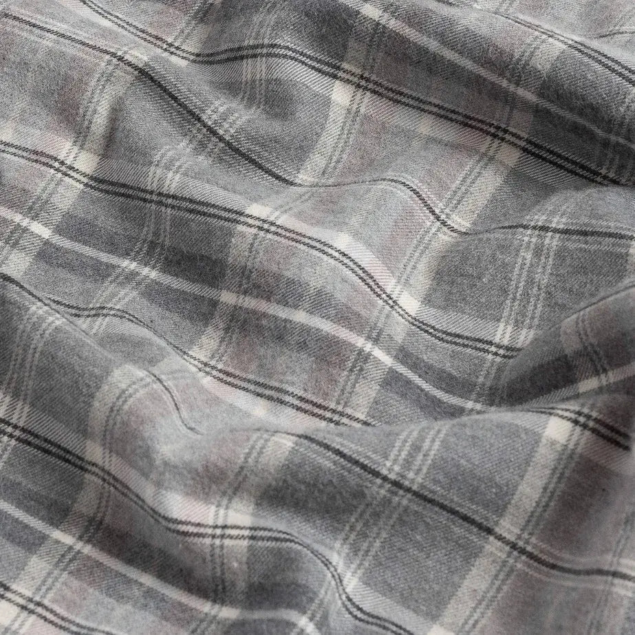 The Light Grey Callisto Plaid Custom Shirt Custom Casual Shirt- Ledbury