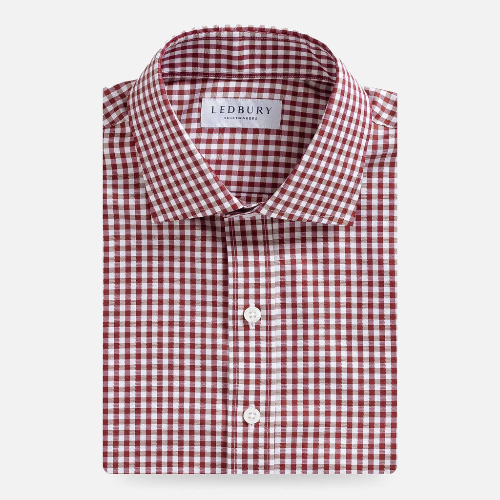 The Carmine Thomas Mason Monte Gingham Custom Shirt Custom Dress Shirt- Ledbury