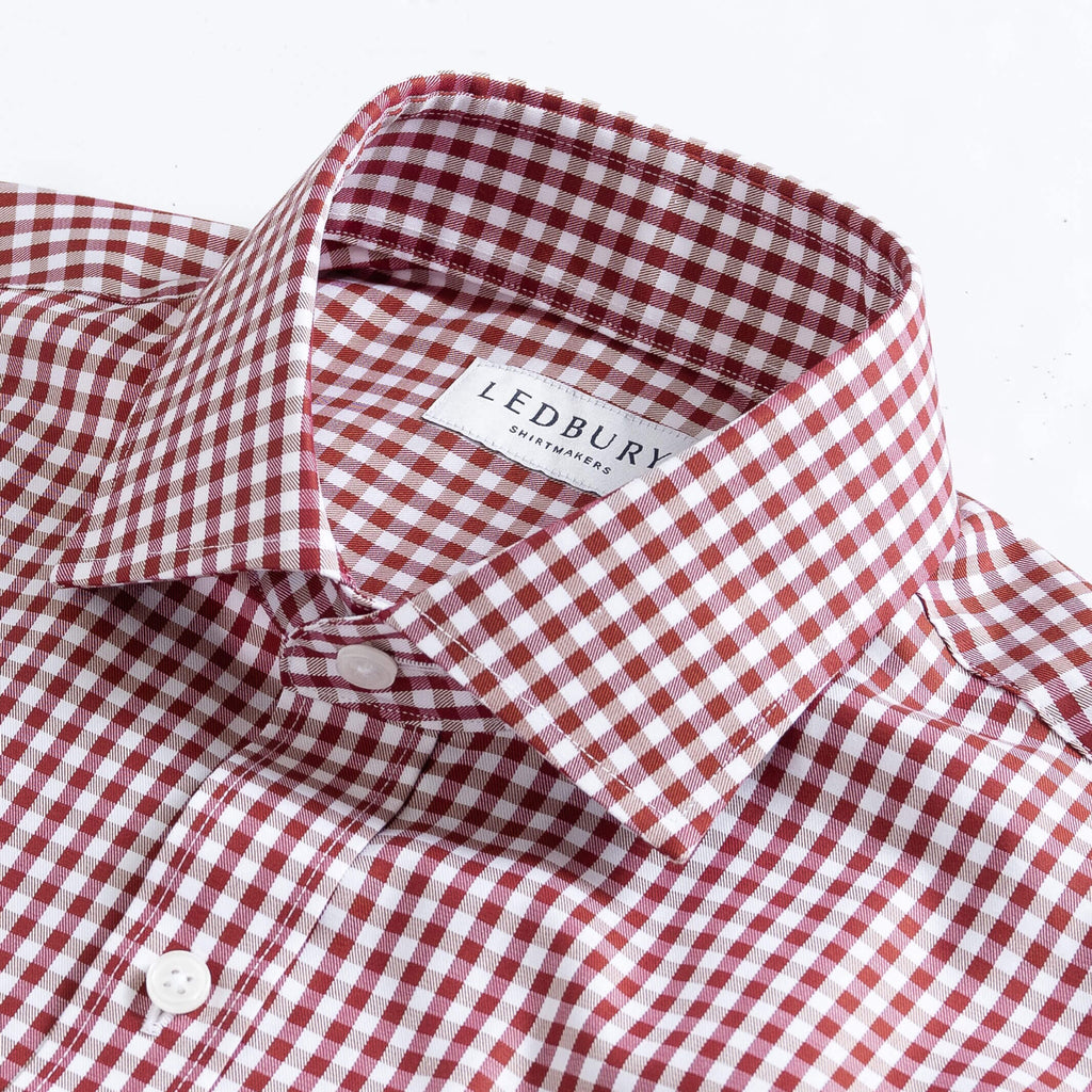 The Carmine Thomas Mason Monte Gingham Custom Shirt Custom Dress Shirt- Ledbury