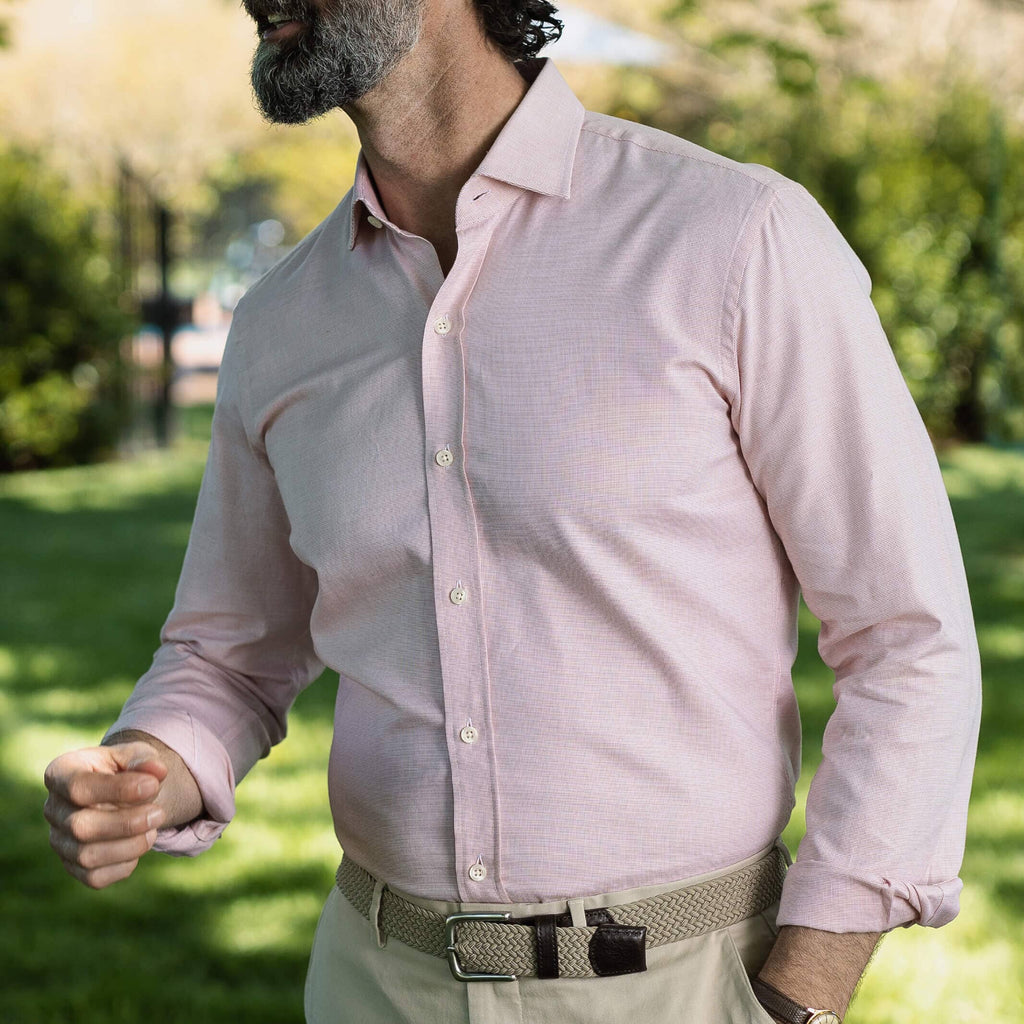 The Orange Carter Oxford Custom Shirt Custom Dress Shirt- Ledbury