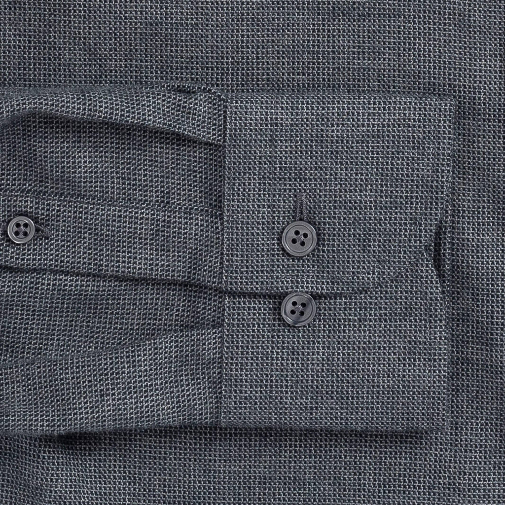 The Charcoal Holmes Flannel Custom Shirt Custom Casual Shirt- Ledbury