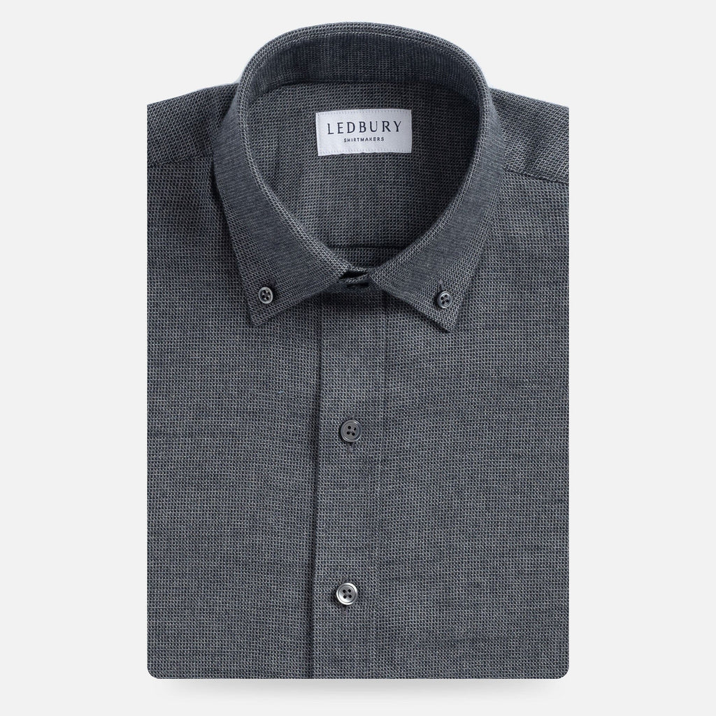 The Charcoal Holmes Flannel Casual Shirt Casual Shirt- Ledbury