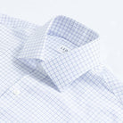 The Blue Cliffe Windowpane Custom Shirt Custom Dress Shirt- Ledbury
