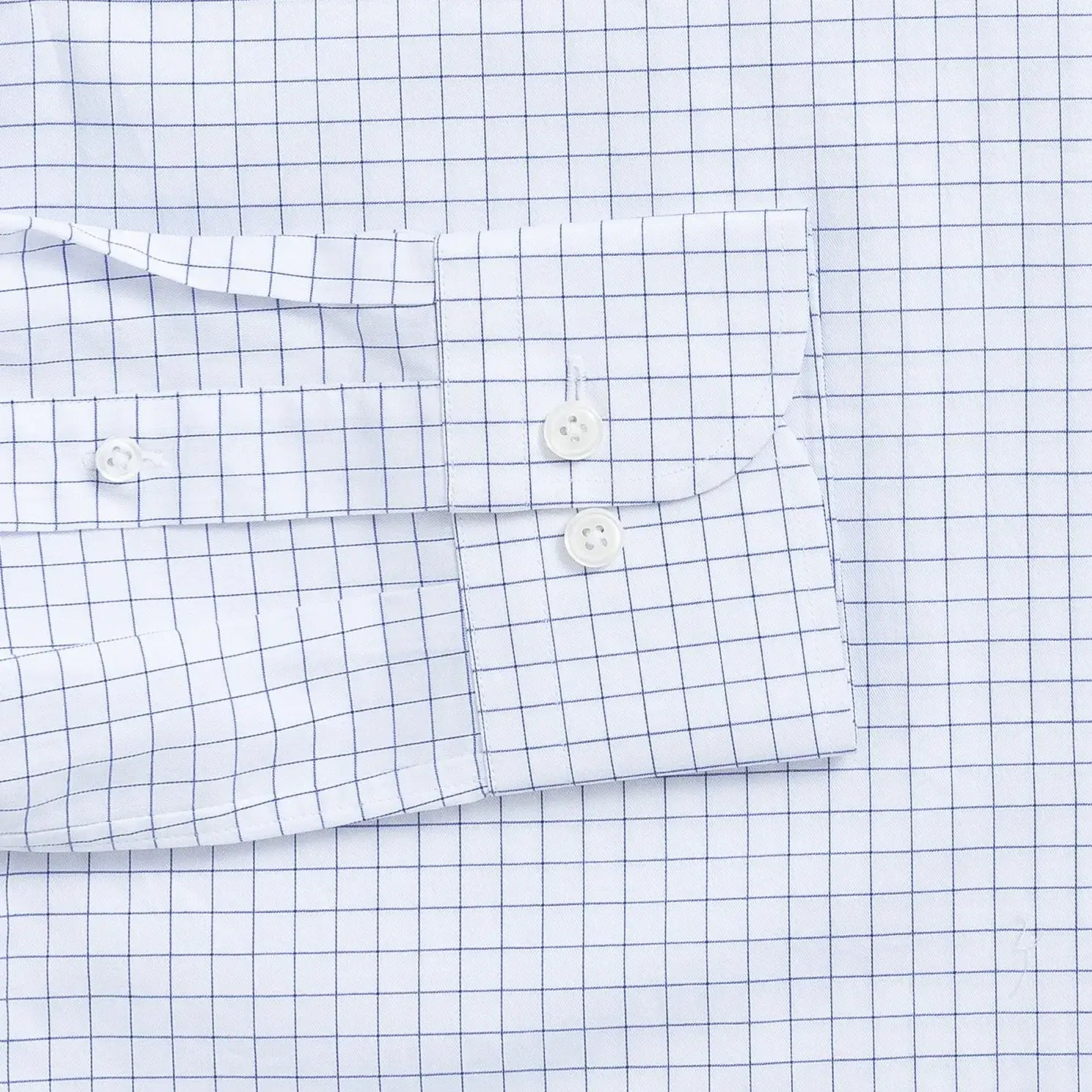 The Blue Cliffe Windowpane Custom Shirt Custom Dress Shirt- Ledbury