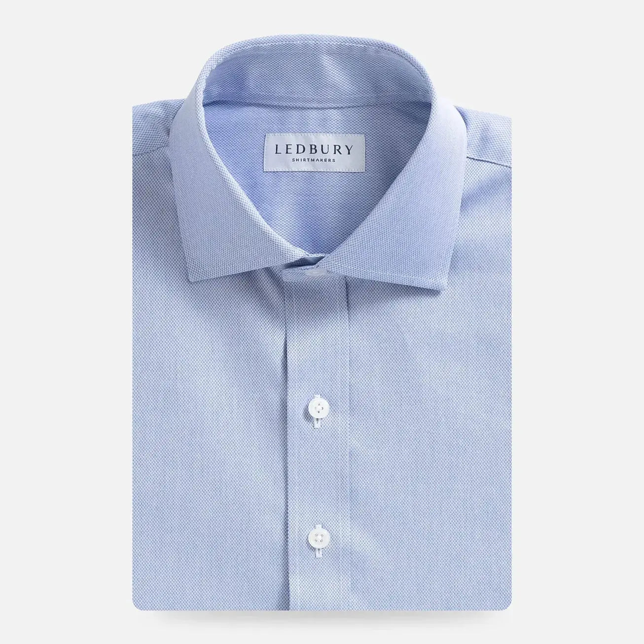 The Blue Monti Sinclair Dobby Custom Shirt Custom Dress Shirt- Ledbury