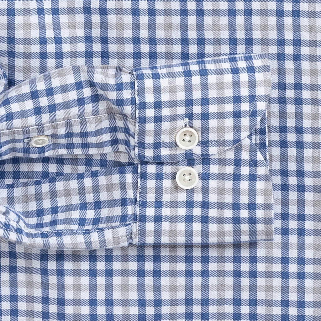 The Blue Ginby Twill Custom Shirt Custom Dress Shirt- Ledbury