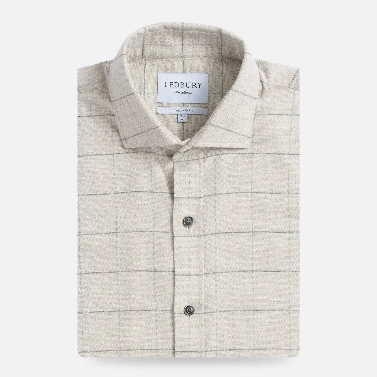 The Oatmeal Gossett Flannel Custom Shirt Custom Casual Shirt- Ledbury