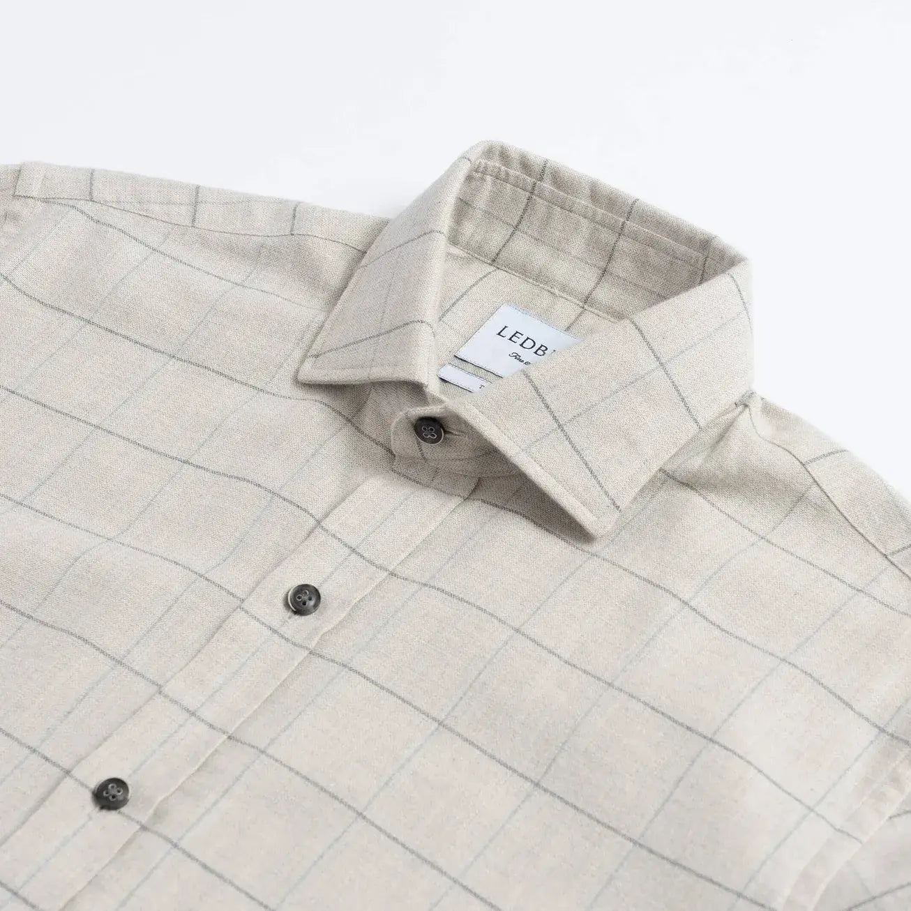 The Oatmeal Gossett Flannel Custom Shirt Custom Casual Shirt- Ledbury