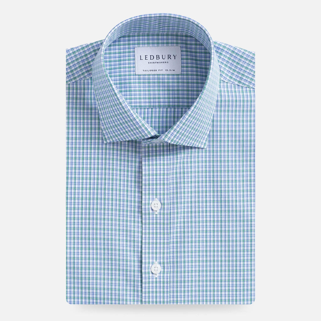 The Green Chanler Check Dress Shirt Dress Shirt- Ledbury