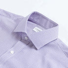 The Purple Kent Gingham Custom Shirt Custom Dress Shirt- Ledbury
