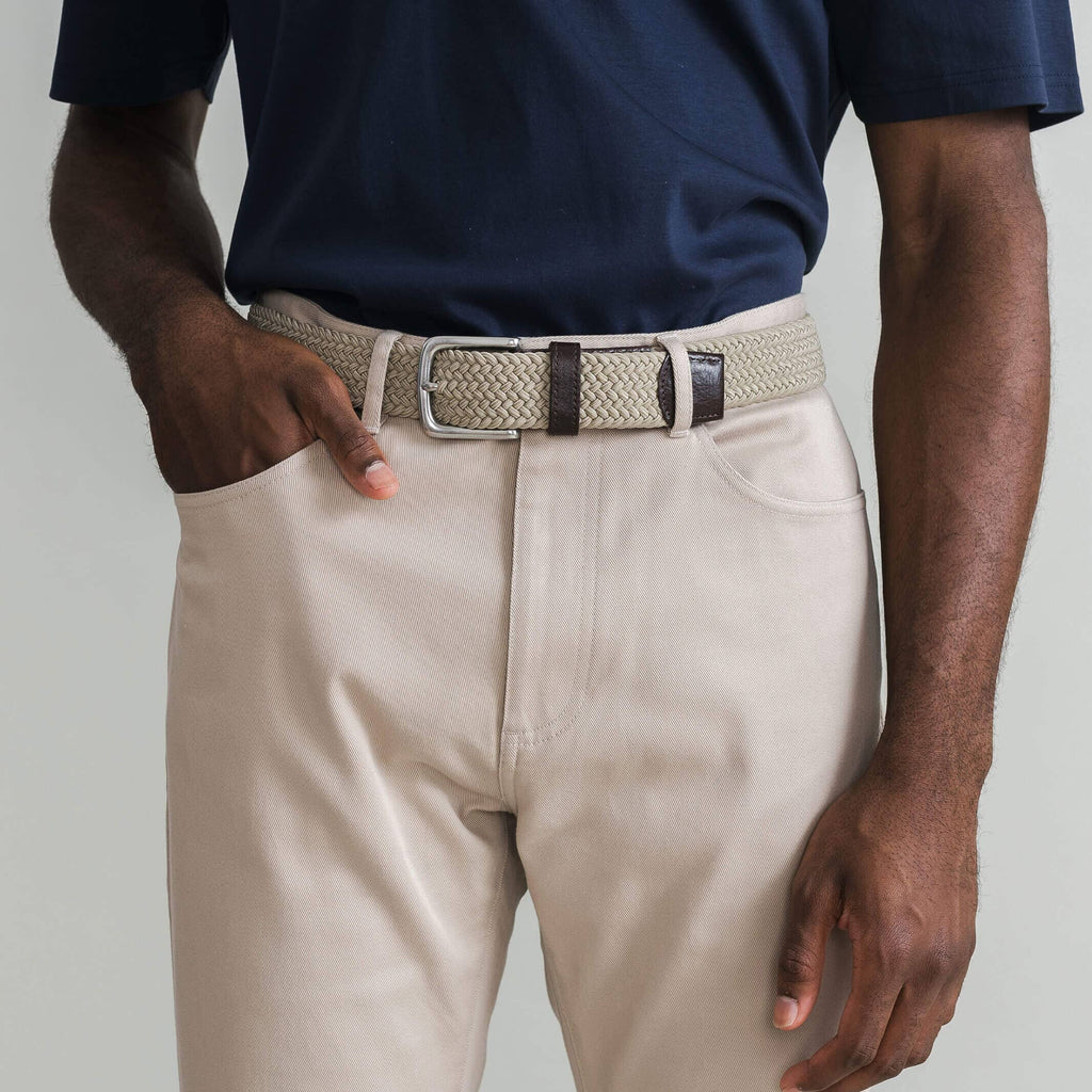 The Khaki Stretch Twill Franklin 5 Pocket Custom Pant Custom Pant- Ledbury