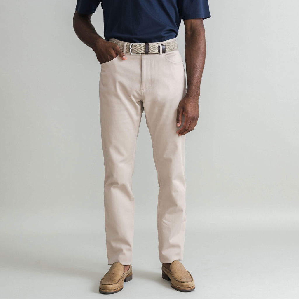 The Khaki Stretch Twill Franklin 5 Pocket Custom Pant Custom Pant- Ledbury