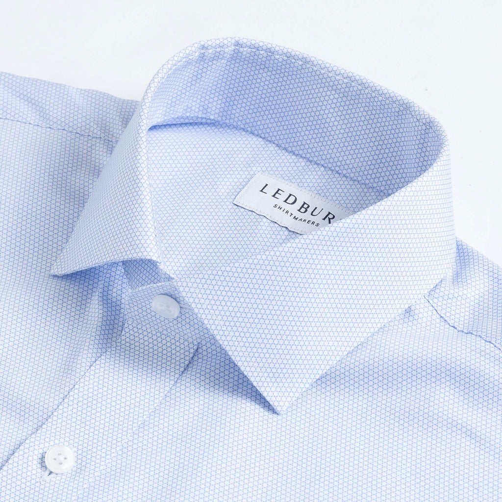The Light Blue Eston Print Custom Shirt Custom Dress Shirt- Ledbury