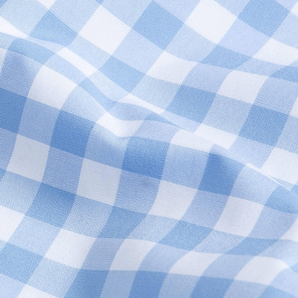 The Light Blue Foster Gingham Dress Shirt Dress Shirt- Ledbury