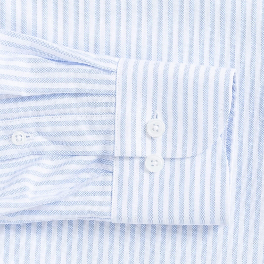The Light Blue Grant Oxford Stripe Dress Shirt Dress Shirt- Ledbury
