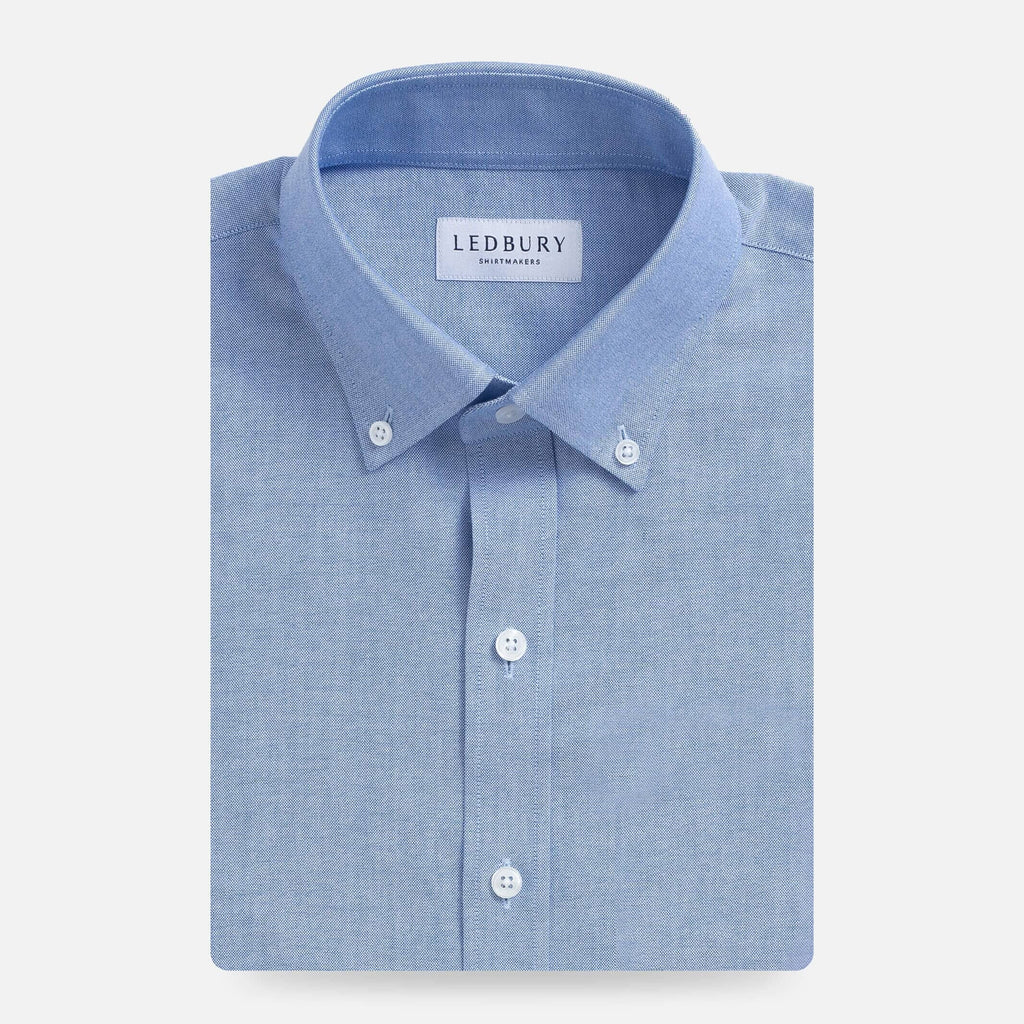 The Blue Mayfield Oxford Custom Shirt Custom Dress Shirt- Ledbury