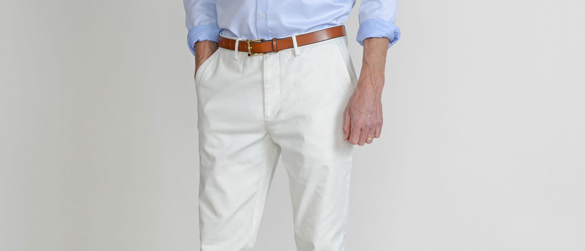 Natural Stone Chino Pants Men's Richmond Fit | Ledbury