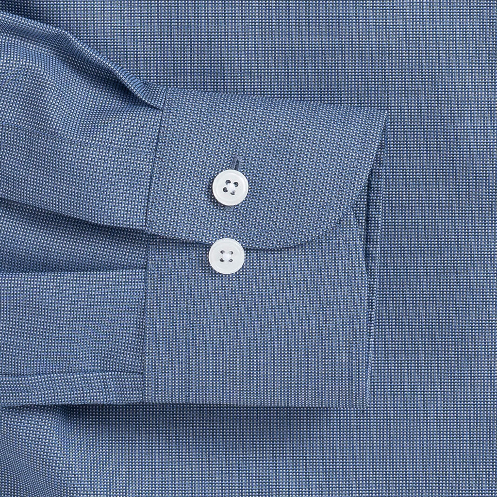 The Navy Evans Performance Oxford Dress Shirt Dress Shirt- Ledbury