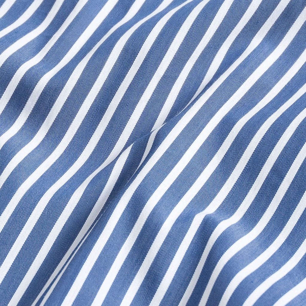 The Navy Upton Stripe Custom Shirt Custom Dress Shirt- Ledbury