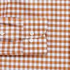 The Orange Marmo Gingham Custom Shirt Custom Casual Shirt- Ledbury