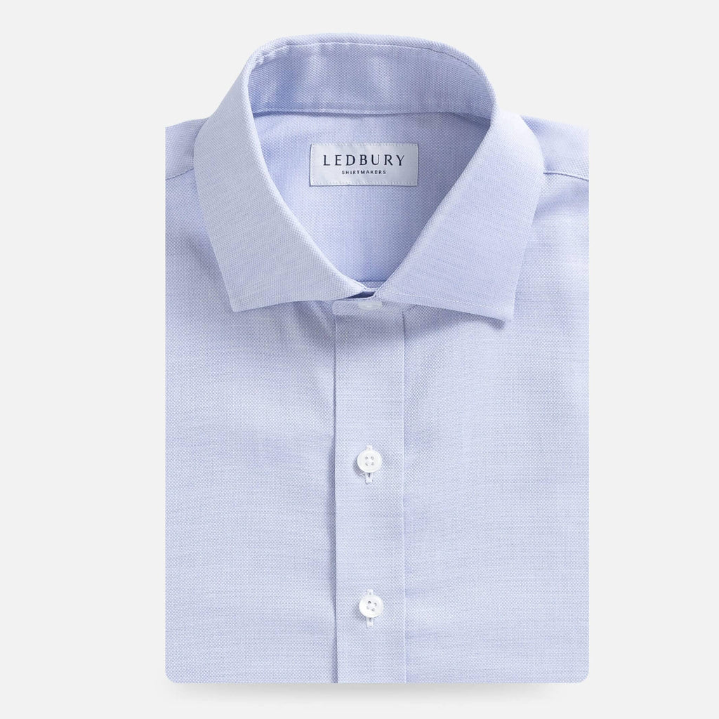 The Periwinkle Albini Bates Oxford Custom Shirt Custom Dress Shirt- Ledbury