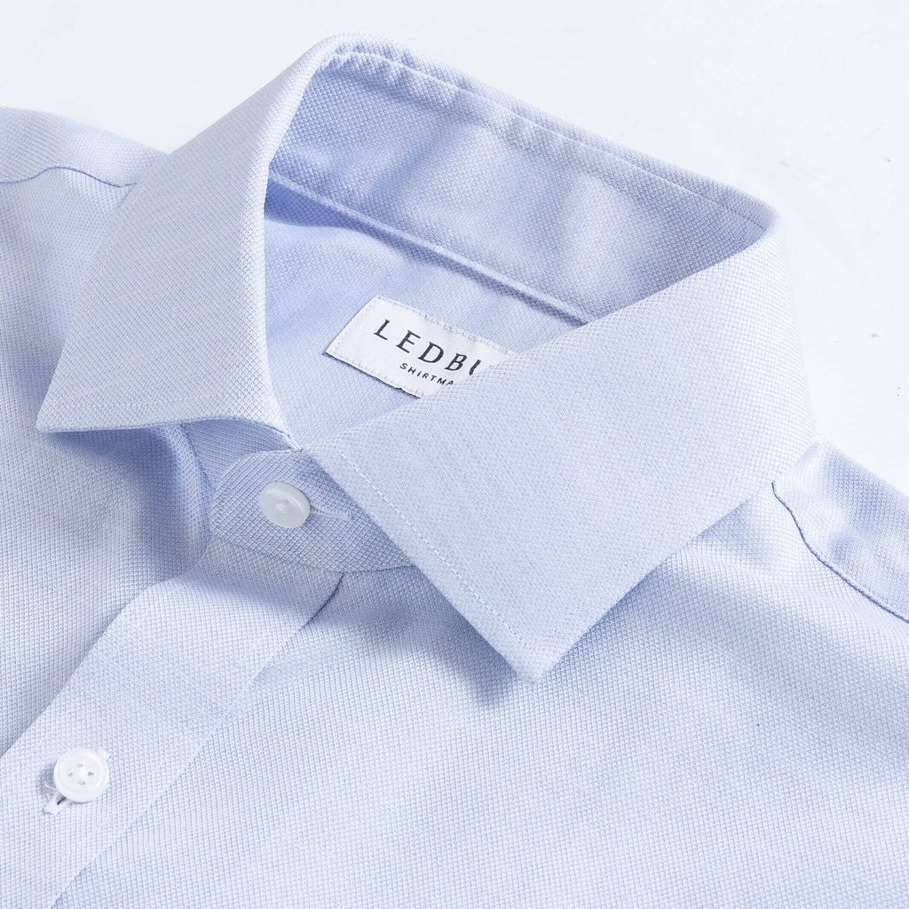 The Periwinkle Albini Bates Oxford Custom Shirt Custom Dress Shirt- Ledbury