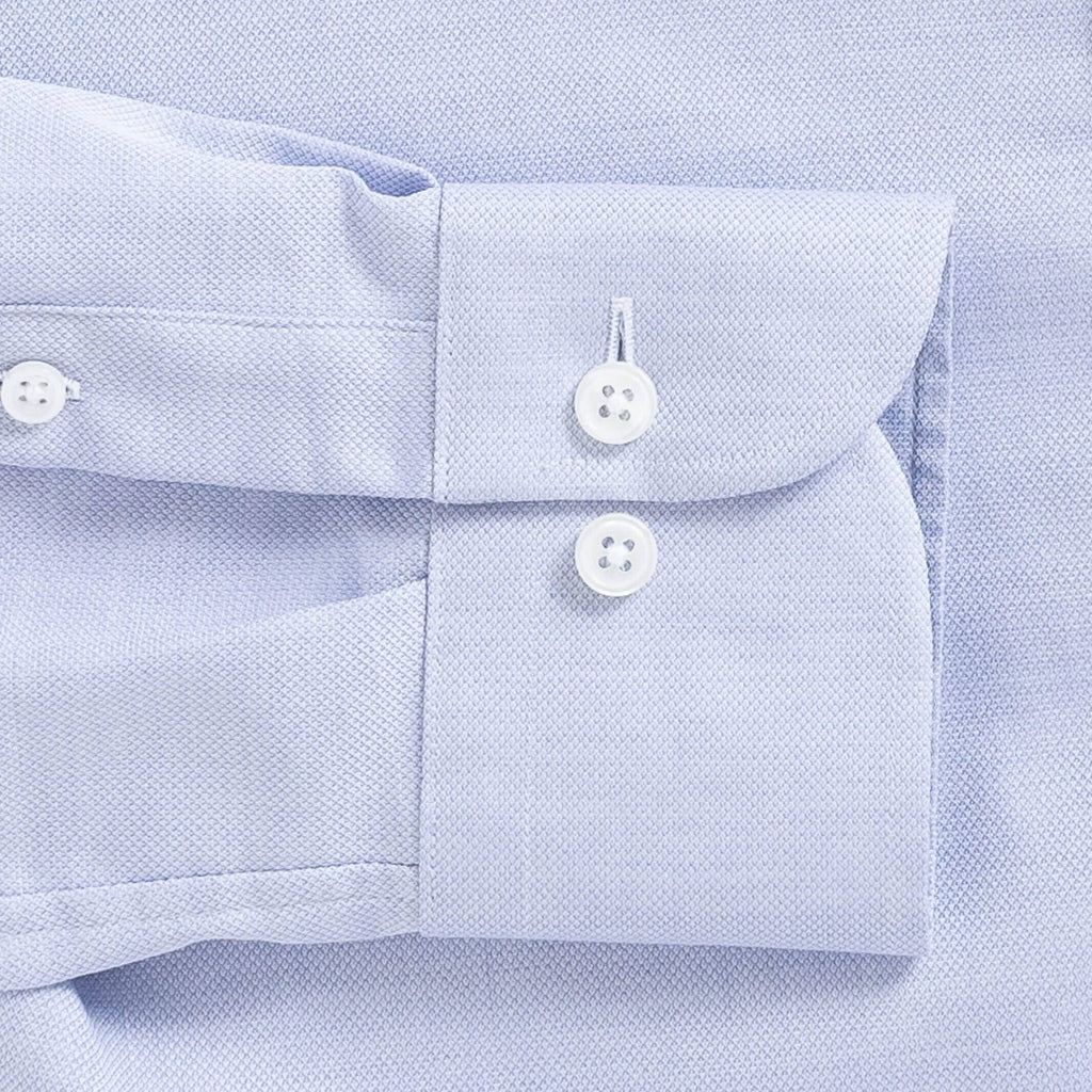 The Periwinkle Albini Bates Oxford Custom Shirt Custom Dress Shirt- Ledbury