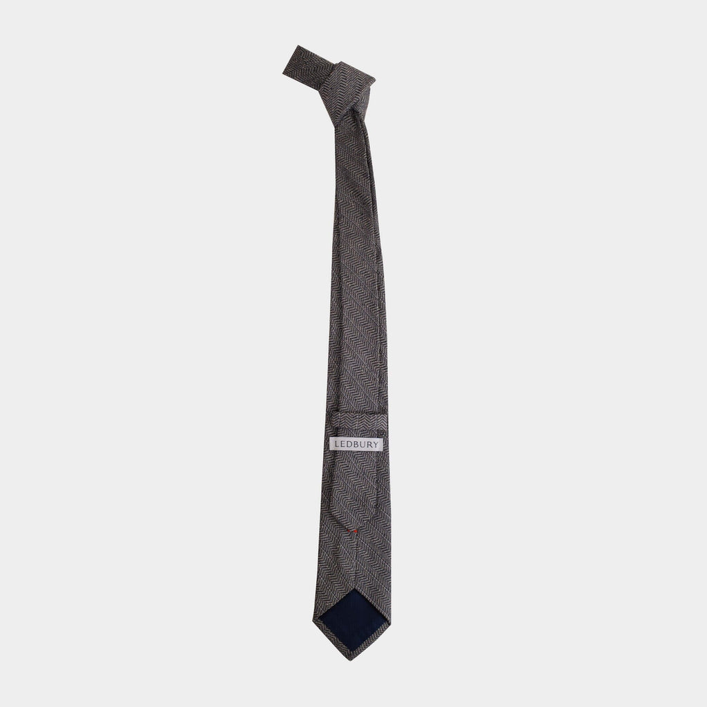 The Pewter Heather Buren Tie Tie- Ledbury