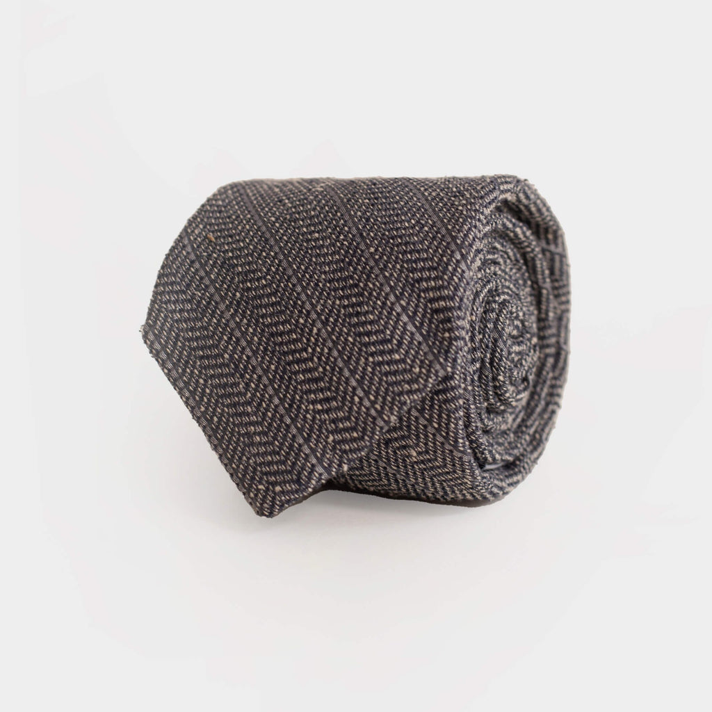 The Pewter Heather Buren Tie Tie- Ledbury
