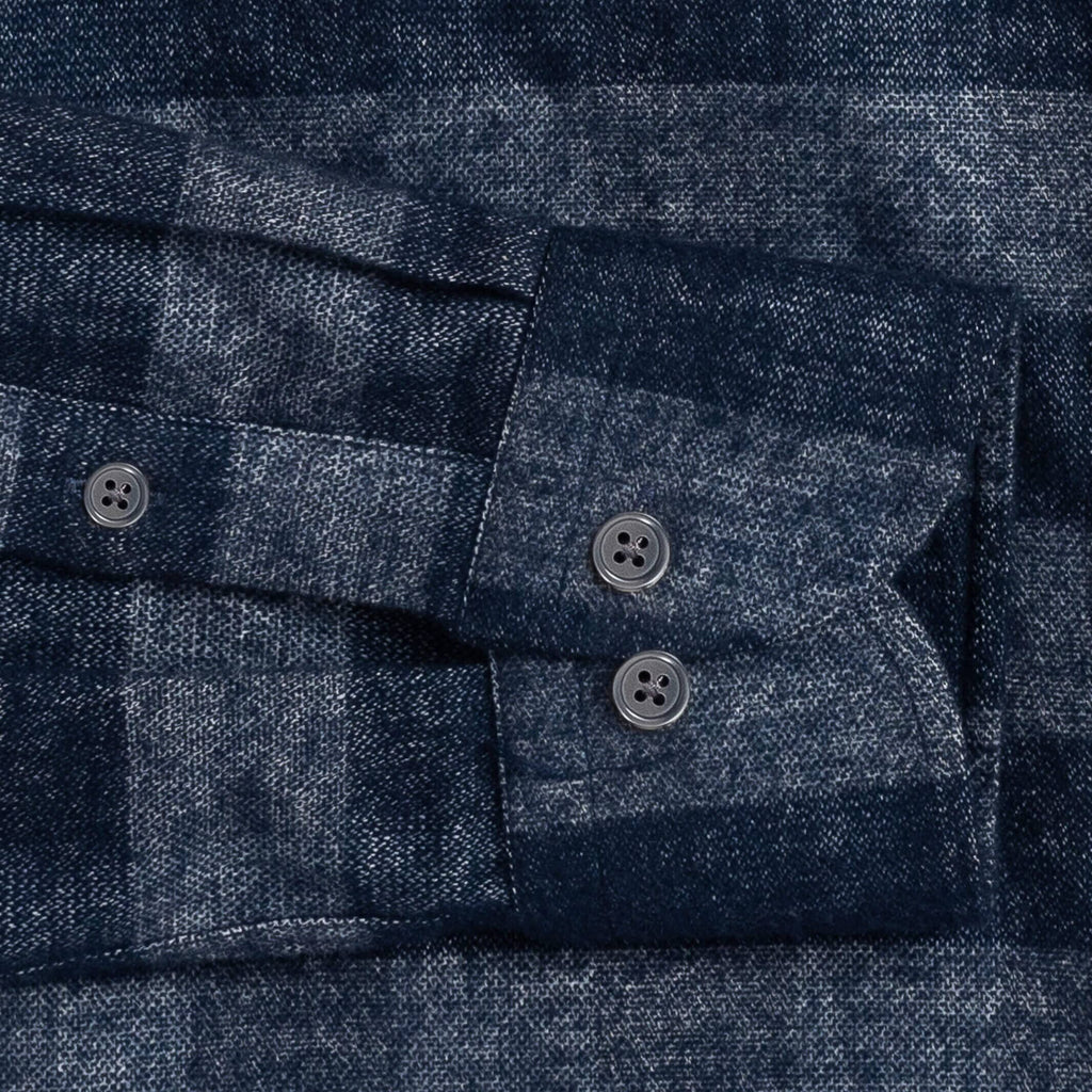 The Navy Randolph Flannel Casual Shirt Casual Shirt- Ledbury