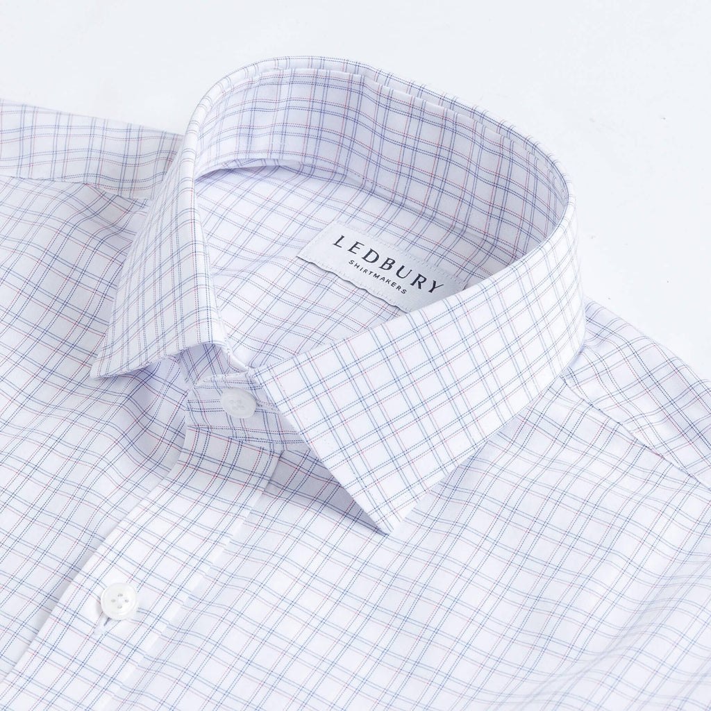 The Red Ottley Check Custom Shirt Custom Dress Shirt- Ledbury