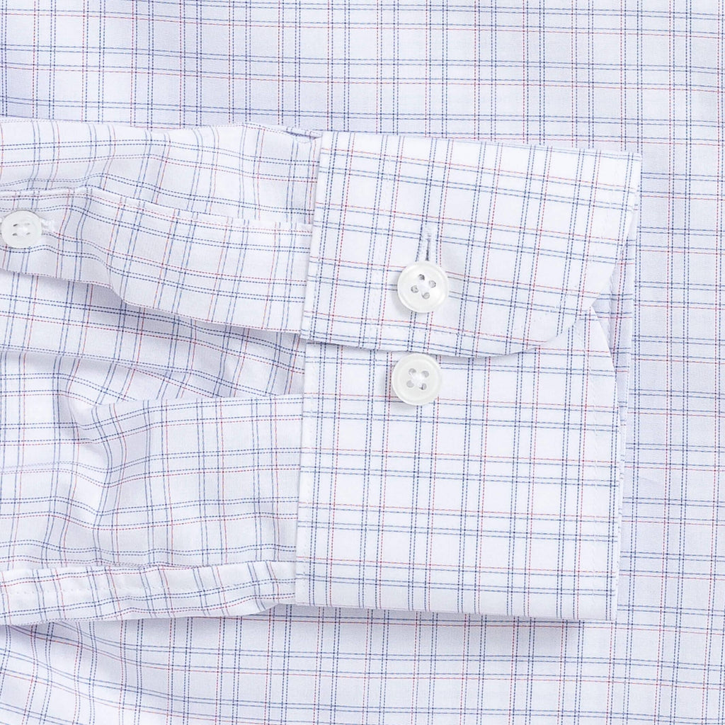 The Red Ottley Check Custom Shirt Custom Dress Shirt- Ledbury