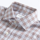 The Rustic Brown Arnett Plaid Custom Shirt Custom Casual Shirt- Ledbury