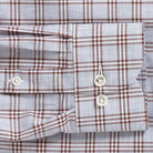 The Rustic Brown Arnett Plaid Custom Shirt Custom Casual Shirt- Ledbury