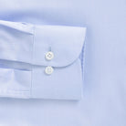 The Light Blue Sanders Non Iron Fine Twill with French Placket Custom Shirt Custom Dress Shirt- Ledbury