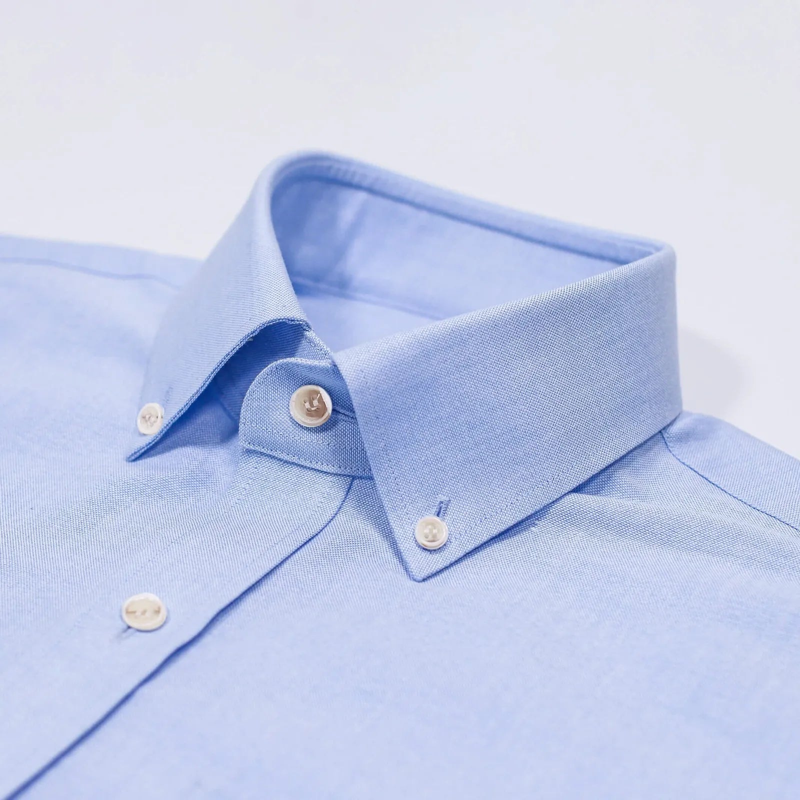 The Light Blue Short Sleeve Mayfield Oxford Custom Shirt Custom Short Sleeve Shirt- Ledbury