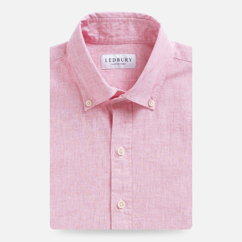 The Watermelon Barretto Cotton Linen Custom Shirt Custom Casual Shirt- Ledbury
