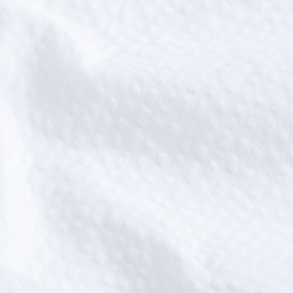 The White Arquette Seersucker Custom Shirt Custom Casual Shirt- Ledbury