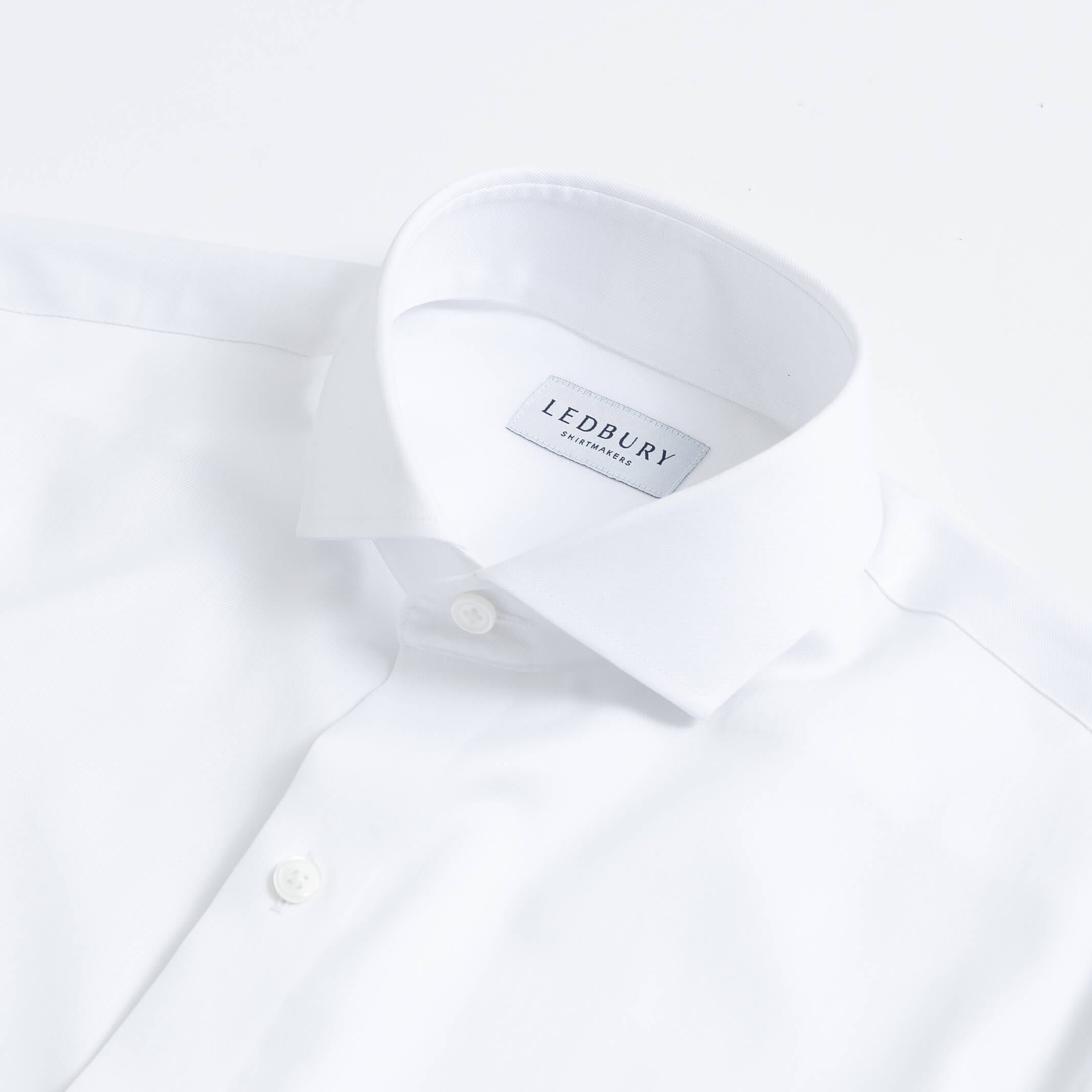 The White Sanders Tuxedo Non Iron Custom Shirt Custom Dress Shirt- Ledbury